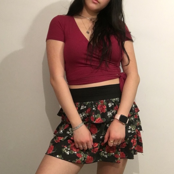 SWS Tiered Ruffle Skirt with Elastic Waistband - Picture 2 of 6